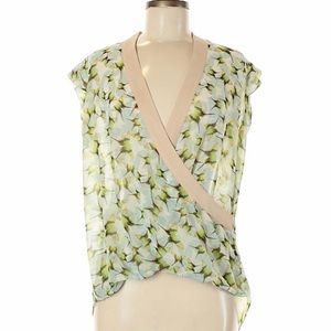 CAbi Butterfly Wrap Sleeveless Top NWOT